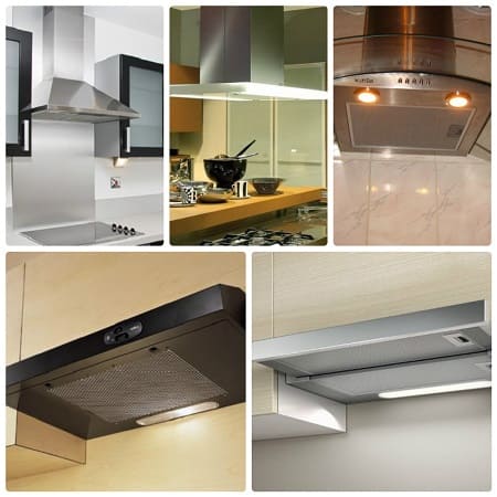 types de hottes de cuisine