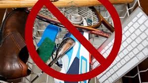 ce qui ne peut pas être lavé au lave-vaisselle