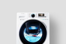 ouvrir la porte de la machine à laver