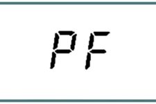 Code PF sur la machine à écrire LG